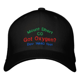 Gorra Bordada Monte Elbert Colorado Elevation Cap