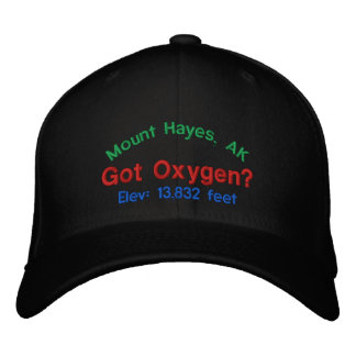Gorra Bordada Monte Hayes Alaska Elevation Cap