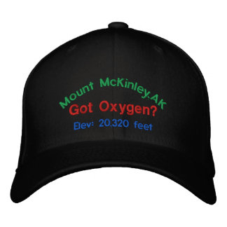 Gorra Bordada Monte McKinley Alaska Elevation Cap