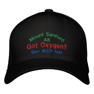 Gorra Bordada Monte Sanford Alaska Elevation Cap