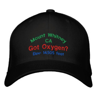 Gorra Bordada Monte Whitney California Elevation Cap