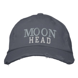 Gorra Bordada Moon Head Hat : By Approachable Wolf ( J.H.T. )
