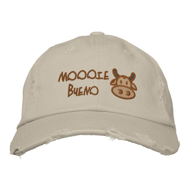 GORRA BORDADA MOOOIE BUENO CACHÉ (Anverso)