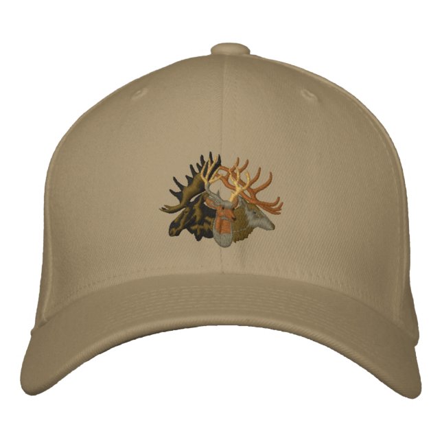 Gorra Bordada Moose, Elk, Deer (Anverso)