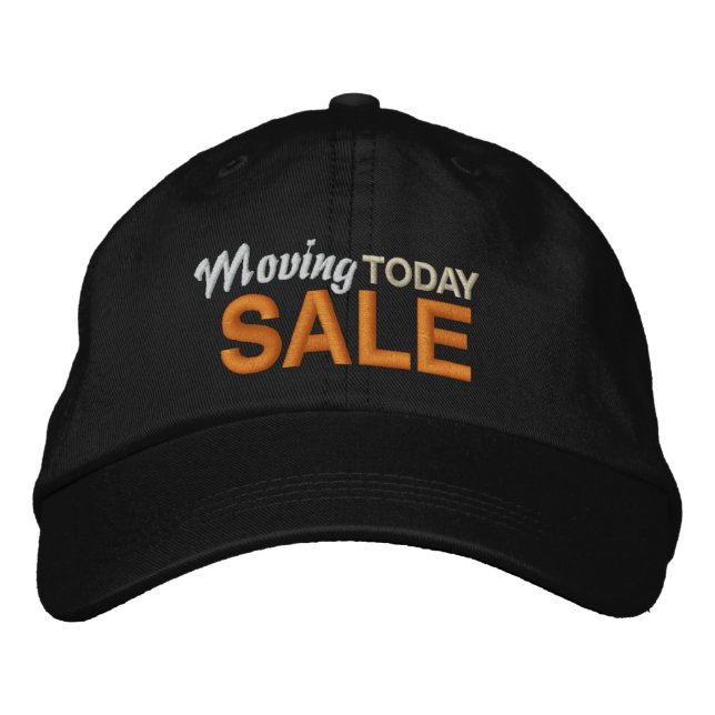 Gorra Bordada Moving Sale Today (Anverso)