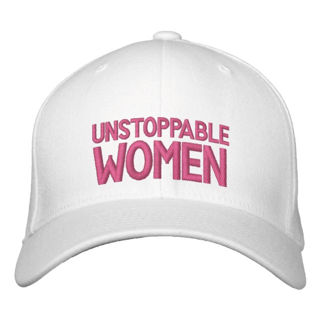 Gorra Bordada Mujeres imparables (Anverso)