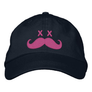 Gorra Bordada Mustache PINK muerto
