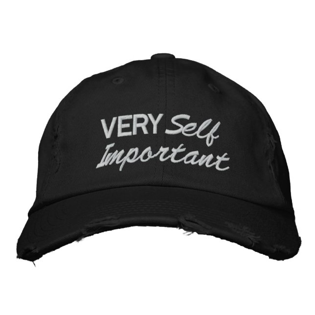 Gorra Bordada MUY autoimportante - SRF (Anverso)