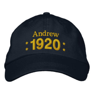 Gorra Bordada Nacido en 1920 o cualquier año 90 cumpleaños V07 N