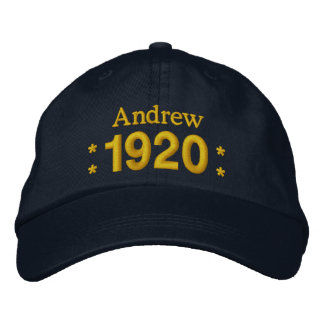 Gorra Bordada Nacido en 1920 o cualquier año 90 cumpleaños V07 N
