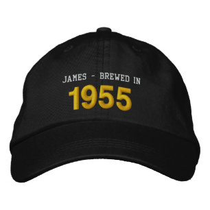 Gorra Bordada Nacido en 1955 o en cualquier año 60 cumpleaños V0