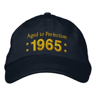 Gorra Bordada Nacido en 1965 EN EDAD DE PERFECCIONAR 50º cumplea