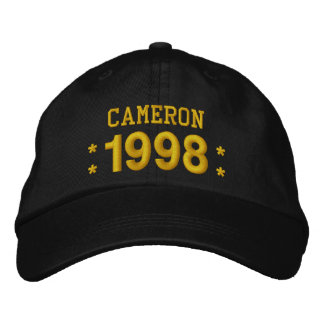 Gorra Bordada Nacido en 1998 o cualquier año 21 cumpleaños V09G