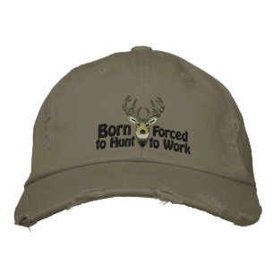 Gorra Bordada Nacido para cazar bordado de cola blanca