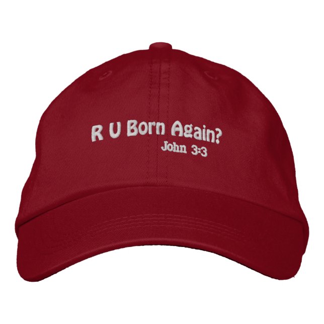 Gorra Bordada ¿Naciste De Nuevo? (Anverso)