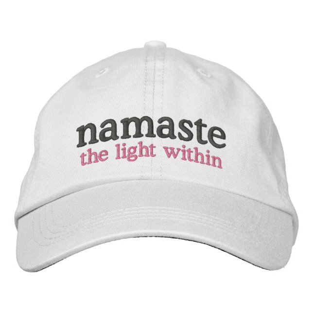 Gorra Bordada Namaste la luz dentro (Anverso)