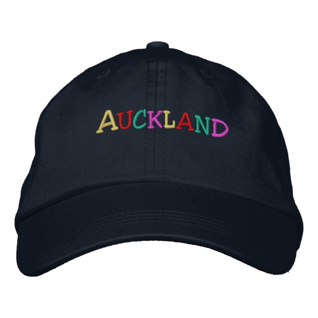 Gorra Bordada Namedrop Nation_Auckland multicolor (Anverso)