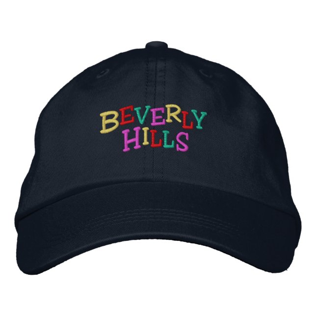 Gorra Bordada Namedrop Nation_Beverly Hills multicolor (Anverso)