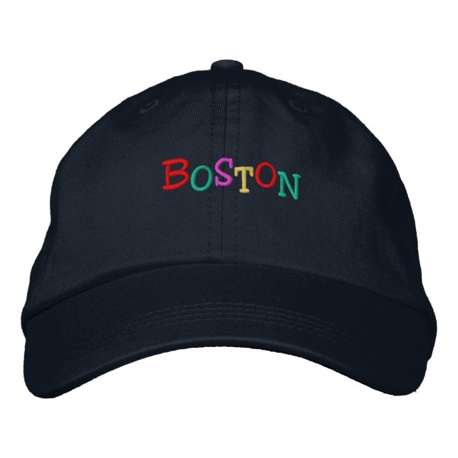 Gorra Bordada Namedrop Nation_Boston multicolor (Anverso)