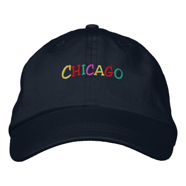 Gorra Bordada Namedrop Nation_Chicago multicolor (Anverso)