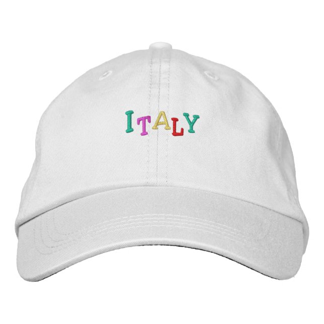 Gorra Bordada Namedrop Nation_Italy multicolor (Anverso)