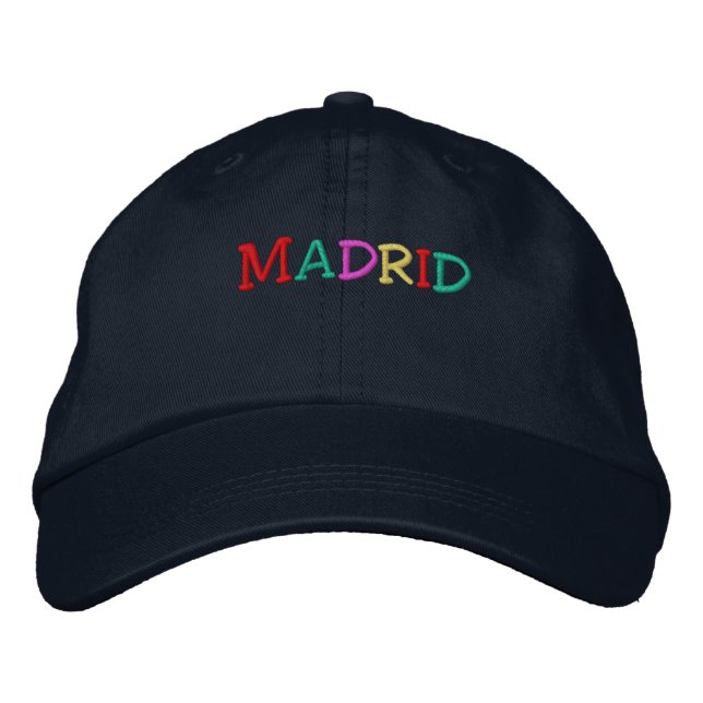 Gorra Bordada Namedrop Nation_Madrid multicolor (Anverso)