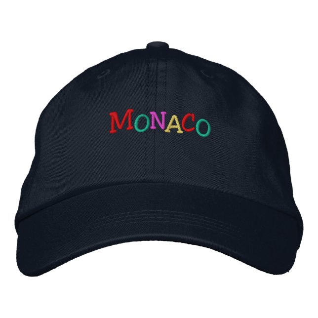 Gorra Bordada Namedrop Nation_Monaco multicolor (Anverso)