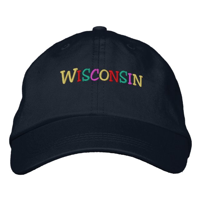 Gorra Bordada Namedrop Nation_Wisconsin multicolor (Anverso)