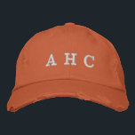 Gorra Bordada Naranja Quemado de Monograma<br><div class="desc">Gorra de béisbol Naranja Quemada Mongoram.</div>