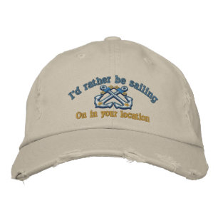 Gorra Bordada Náutica personalizada Prefiero navegar