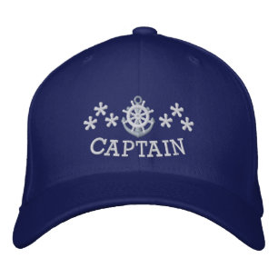 Gorra Bordada Nautical Yacht Captains