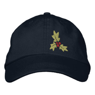 Gorra Bordada Navidades Holly Y Berries