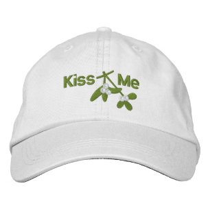 Gorra Bordada Navidades Mistletoe me besa