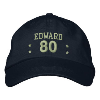 Gorra Bordada NAVY GREEN V76B Nombre personalizado de cumpleaños