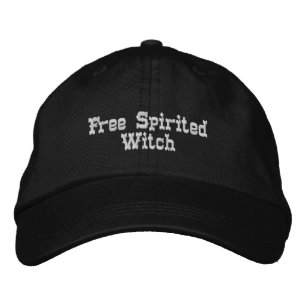 Gorra Bordada Negro espiritual de bruja libre
