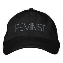 Gorra Bordada Negro gris feminista moderno