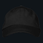 Gorra Bordada Negro plano<br><div class="desc">Gorra de béisbol bordado negro liso</div>