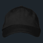Gorra Bordada Negro plano<br><div class="desc">Gorra de béisbol bordado negro liso</div>