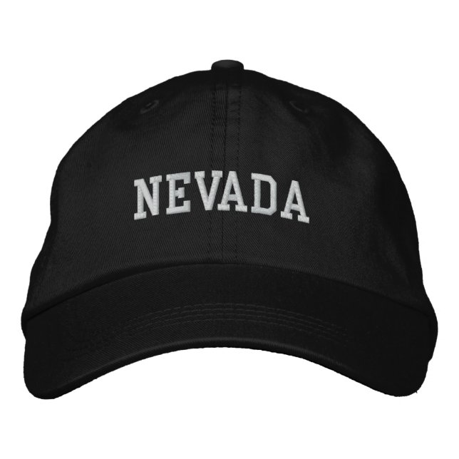 Gorra Bordada Nevada Embrosed Adjustable Cap Black (Anverso)