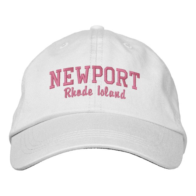 Gorra Bordada Newport, Isla Rhode (Anverso)
