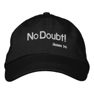 Gorra Bordada ¡No Dudes! Cita bíblica Personalizar