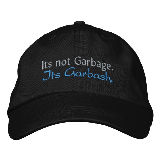 Gorra Bordada No es basura. Es Garbash. (Anverso)