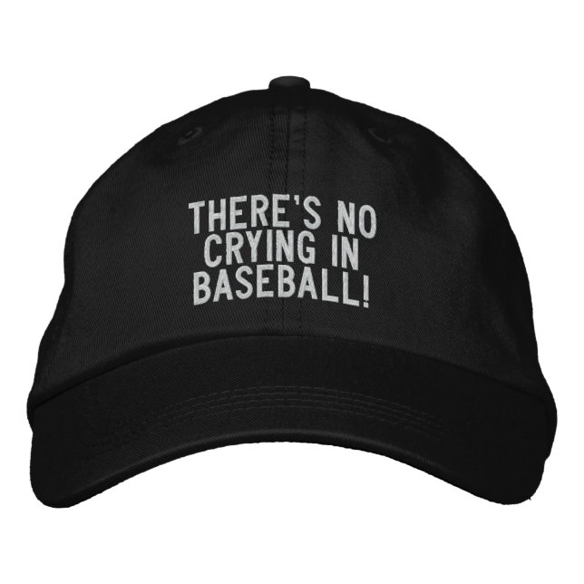 Gorra Bordada ¡no hay llanto en el béisbol! (Anverso)