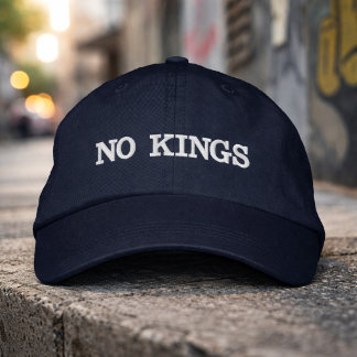 Gorra Bordada No Kings Hat Minimalist Statement Streetwear Cap