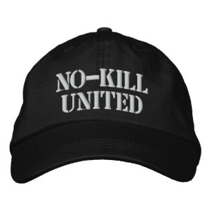 GORRA BORDADA NO-MATAR UNIDOS : GORRA-WHT