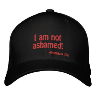 Gorra Bordada No me avergüenzo de la cita de la Biblia Personali
