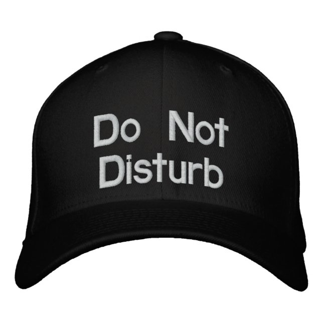 Gorra Bordada No molestar (Anverso)
