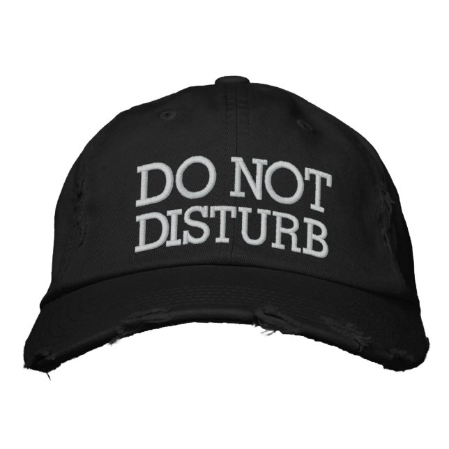 Gorra Bordada No molestar por SRF (Anverso)