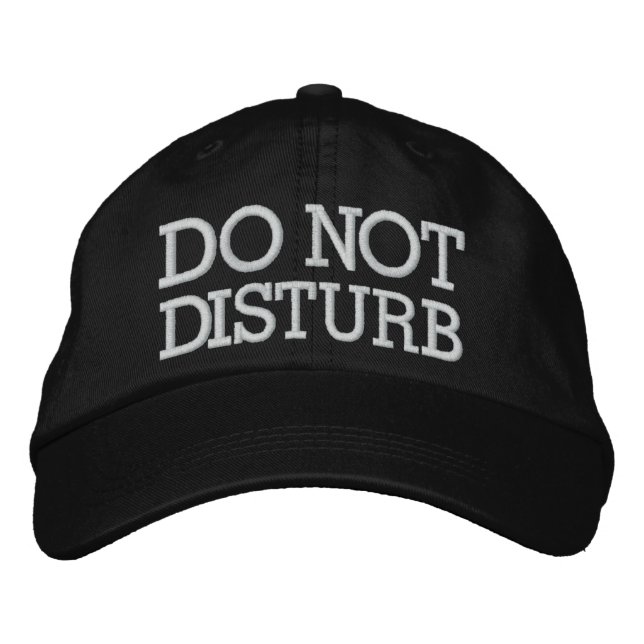 Gorra Bordada No molestar por SRF (Anverso)