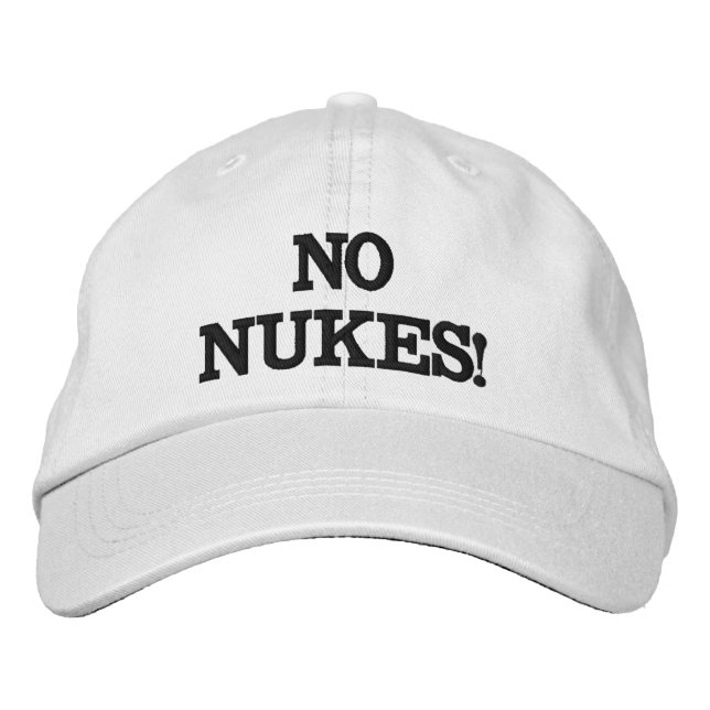 GORRA BORDADA ¡NO NUKES! (Anverso)